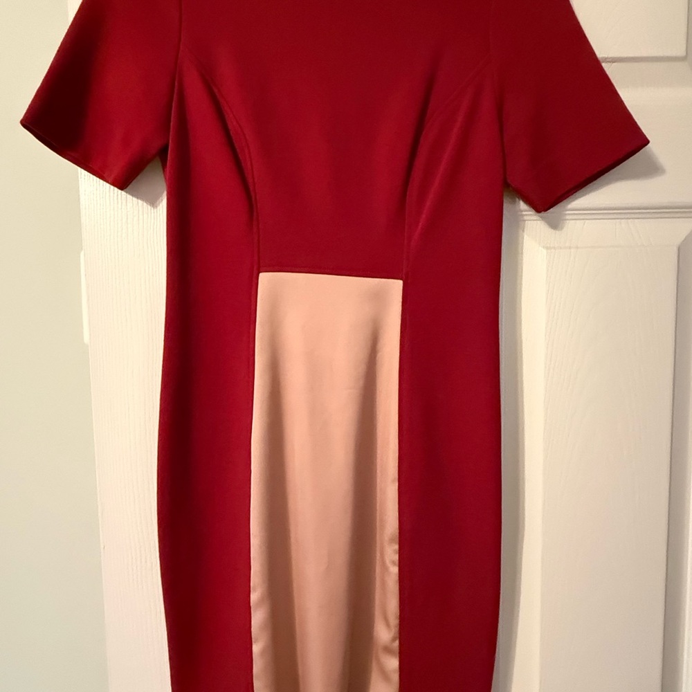2B.Rych Red and Pink Mini Dress